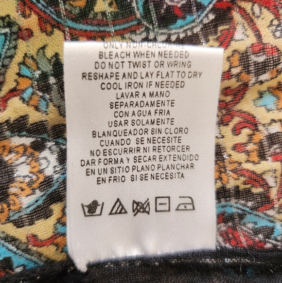 India Bohemian Paisley Fringe Shawl Cotton - Picture 7 of 9